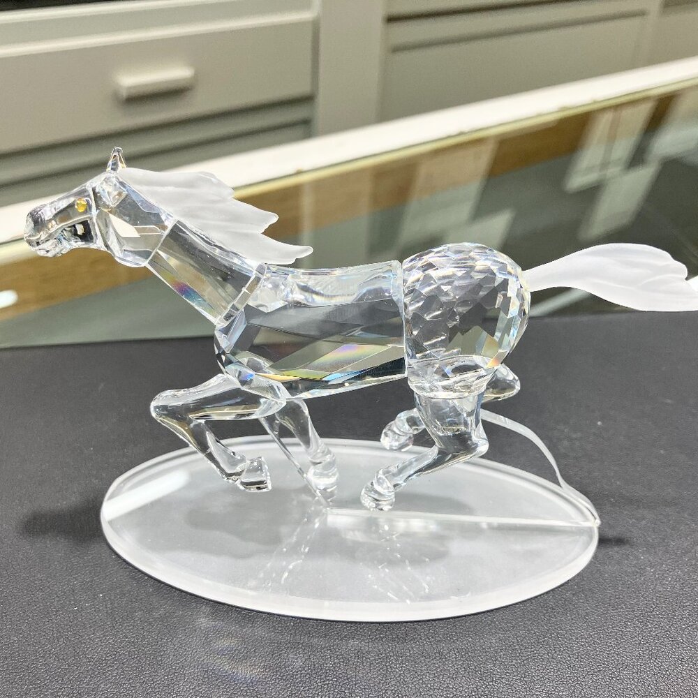 Mustang Horse Crystal Figurine